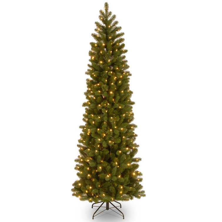 Downswept Douglas Artificial Fir Christmas Tree with Clear Lights